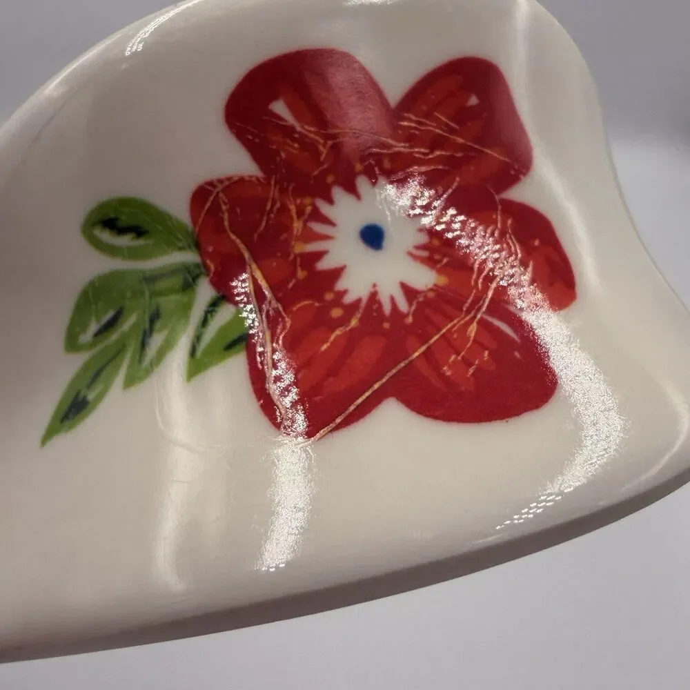 The Pioneer Woman Melamine Spoon Rest Dazzling Dahlias Floral Kitchen 8.5”